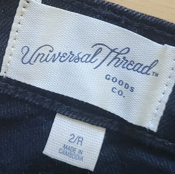 Universal Thread Light Gray Ribbed Crop Top - Picture 2 of 4